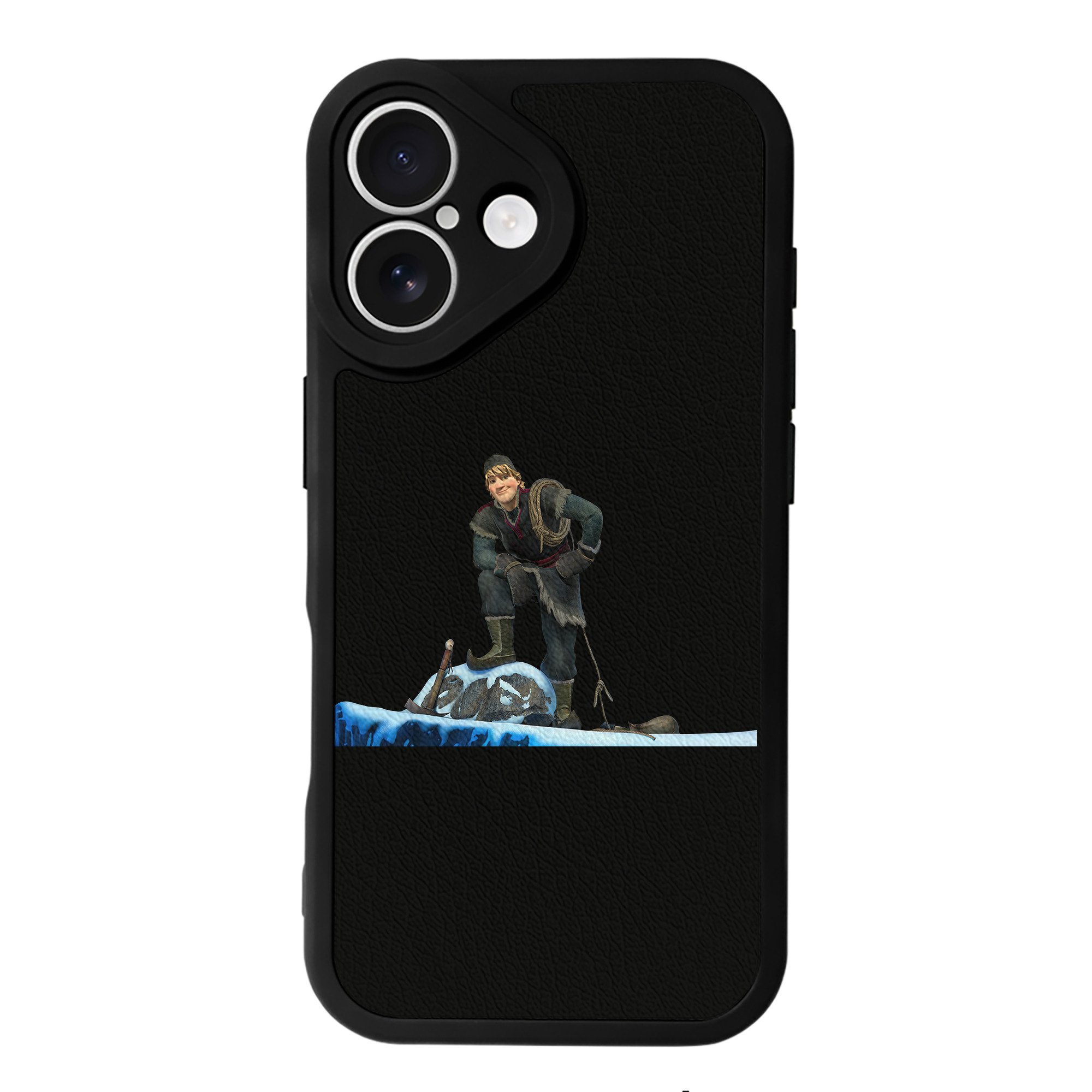 （画像用） アナと雪の女王 アンナ エルサ Frozen Anna Elsa 【iPhone 16シリーズ対応】シリコンスマホケース（レザー調） 材質：シリコン